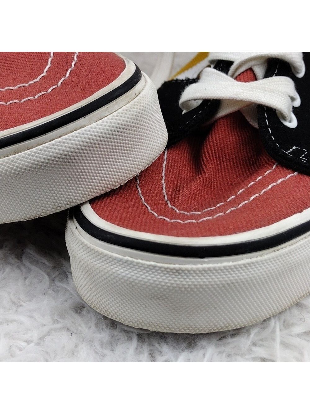 Vans Off The Wall Sk8 Unisex Multi Color Block Canvas Lace Up Hightop Sneaker - Picture 16 of 16